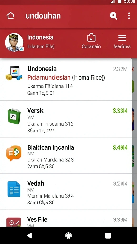 Tampilan menu utama yang menarik dan mudah dinavigasi.