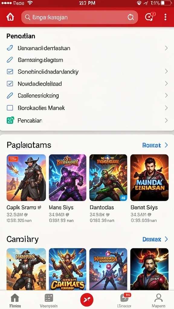 Tampilan level awal yang penuh warna dan menarik.