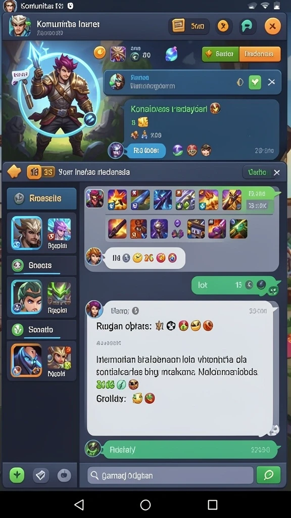 Screenshot menampilkan fitur multiplayer dengan teman-teman.