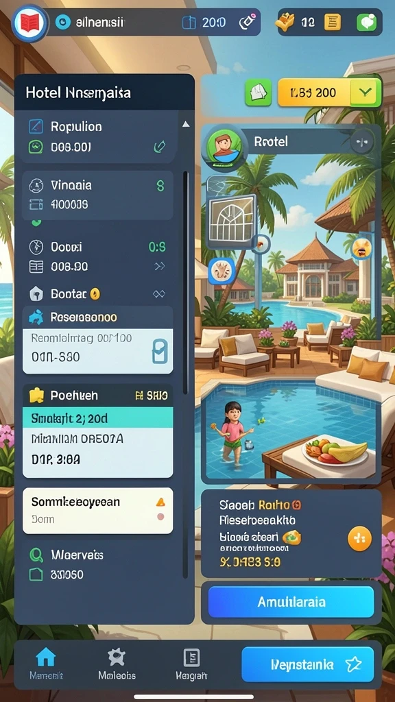 Tampilan grafis yang menawan di level terbaru ADAM77.