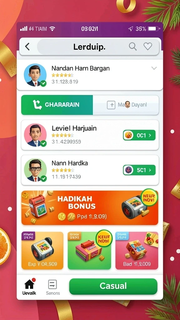 Tampilan antarmuka yang menarik dan intuitif.