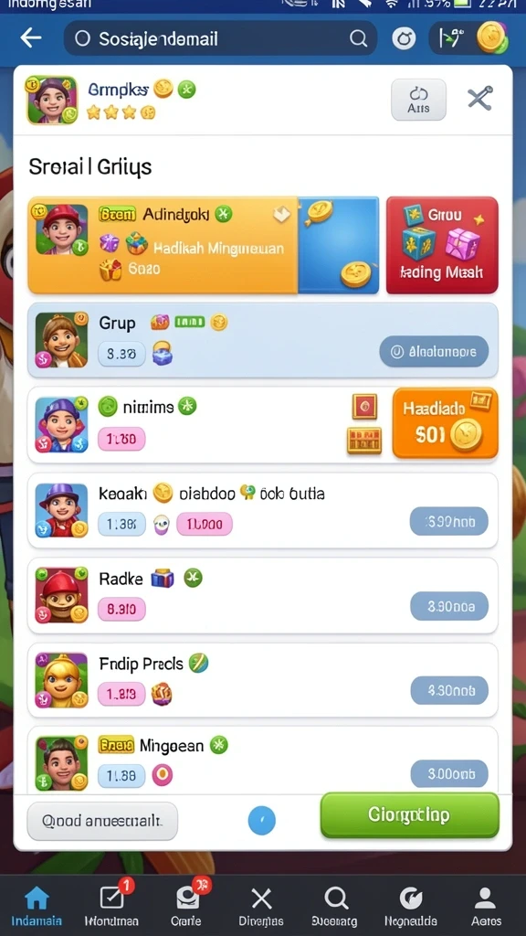 Berbagai karakter unik siap untuk dimainkan.