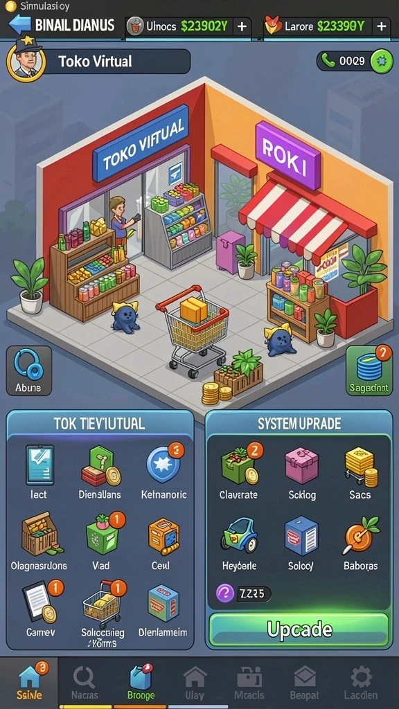 Sistem leveling yang menarik dan penuh tantangan.