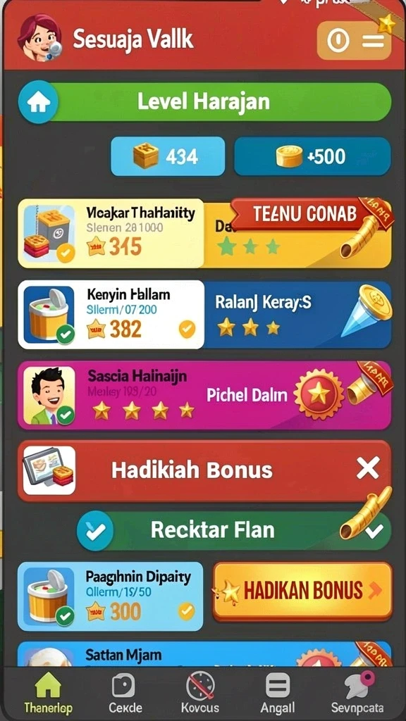 Dapatkan berbagai hadiah menarik dengan memenangkan tantangan.