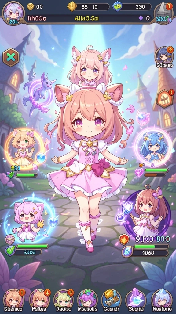 Perang melawan monster yang mengerikan di level menantang.