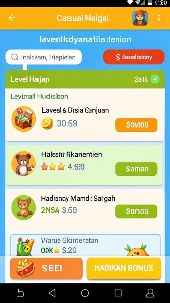 Tampilan antarmuka yang menarik dan intuitif.