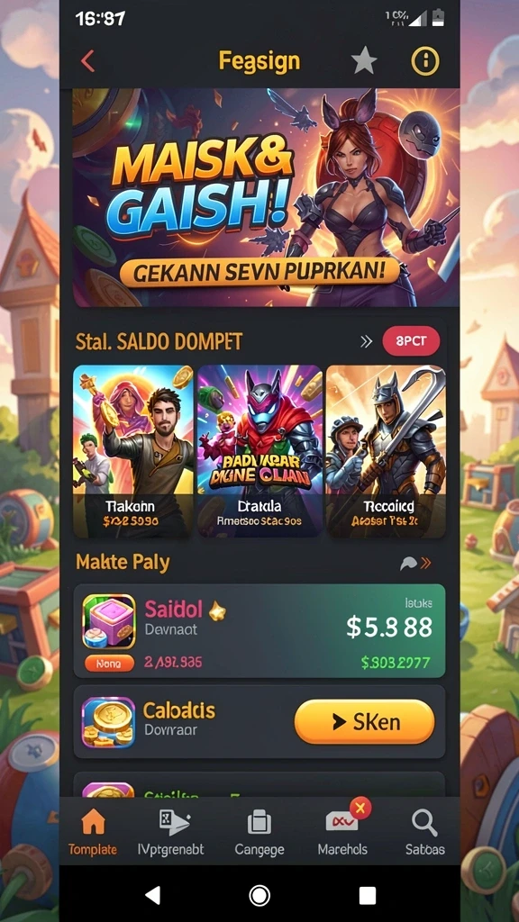 Mode multipemain yang kompetitif dan seru.