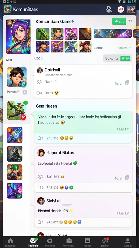 Screenshot menunjukkan antarmuka utama G9VIP yang menarik.