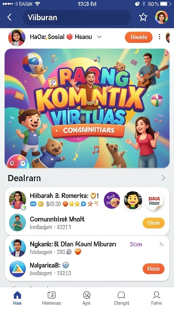 Tampilan awal game dengan grafis yang menarik.