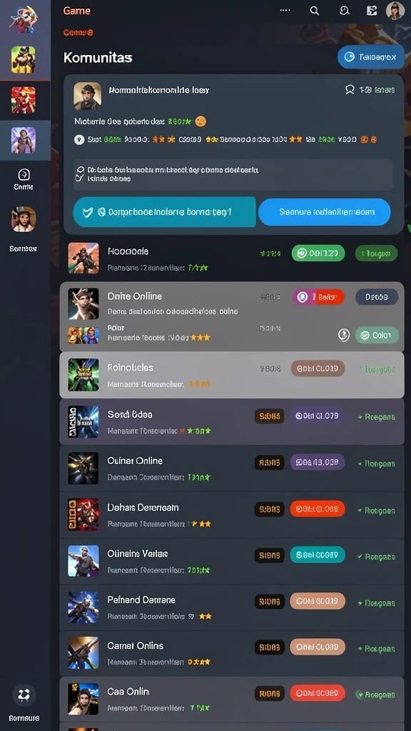 Gambaran misi menantang dalam level yang beragam.