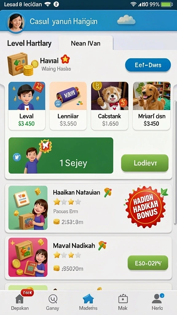 Screenshot menampilkan fitur bonus yang menguntungkan bagi pemain.