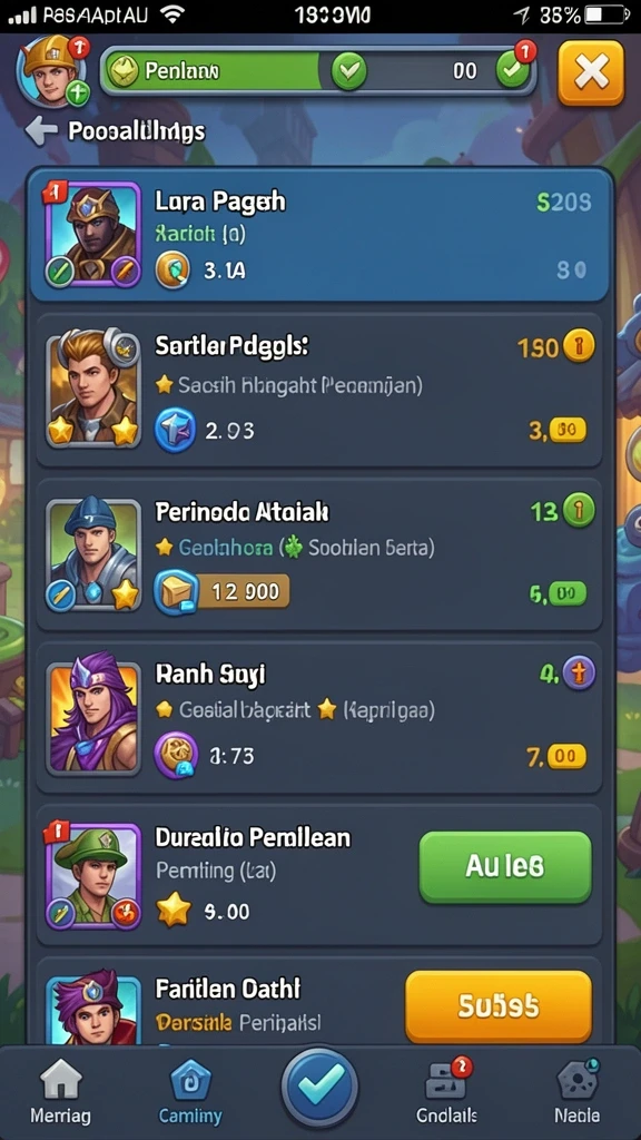 Tampilan utama game JJ62 yang menarik.
