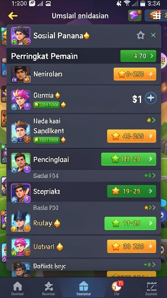 Karakter unik yang dapat dipilih oleh pemain.