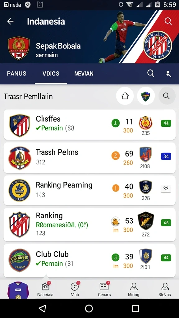 Tampilan antarmuka utama yang memukau.