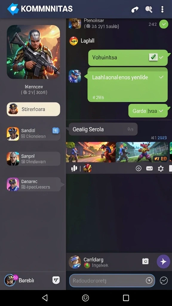 Screenshot menunjukkan aksi seru saat bermain permainan kartu.