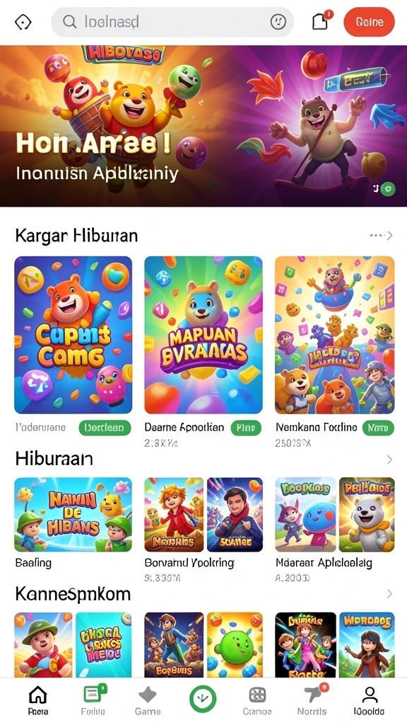 Tampilan reward menarik yang mengundang pemain untuk bermain lebih banyak.