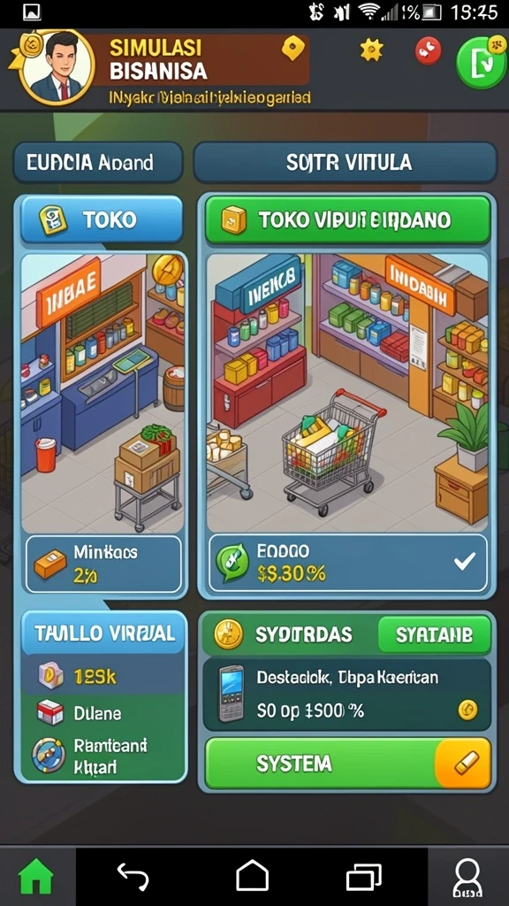 Fitur karakter yang dapat disesuaikan.