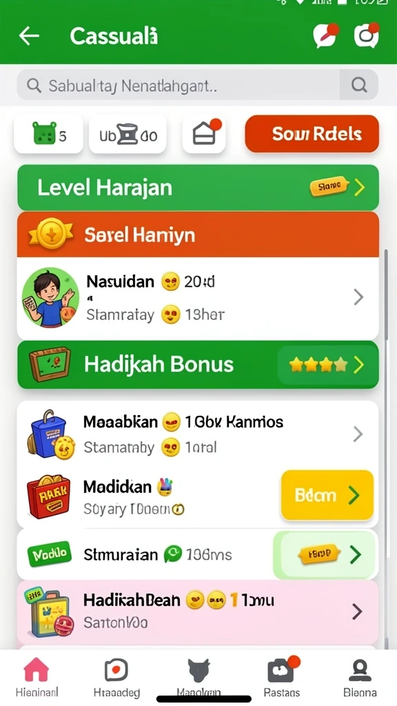 Tampilan awal permainan yang menarik.