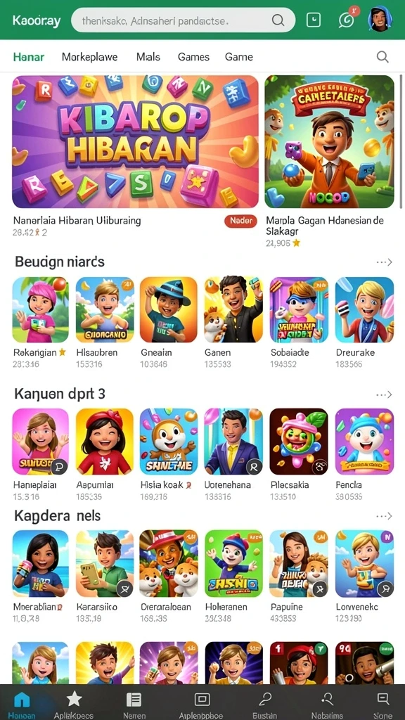 Tampilan karakter yang siap bertarung.