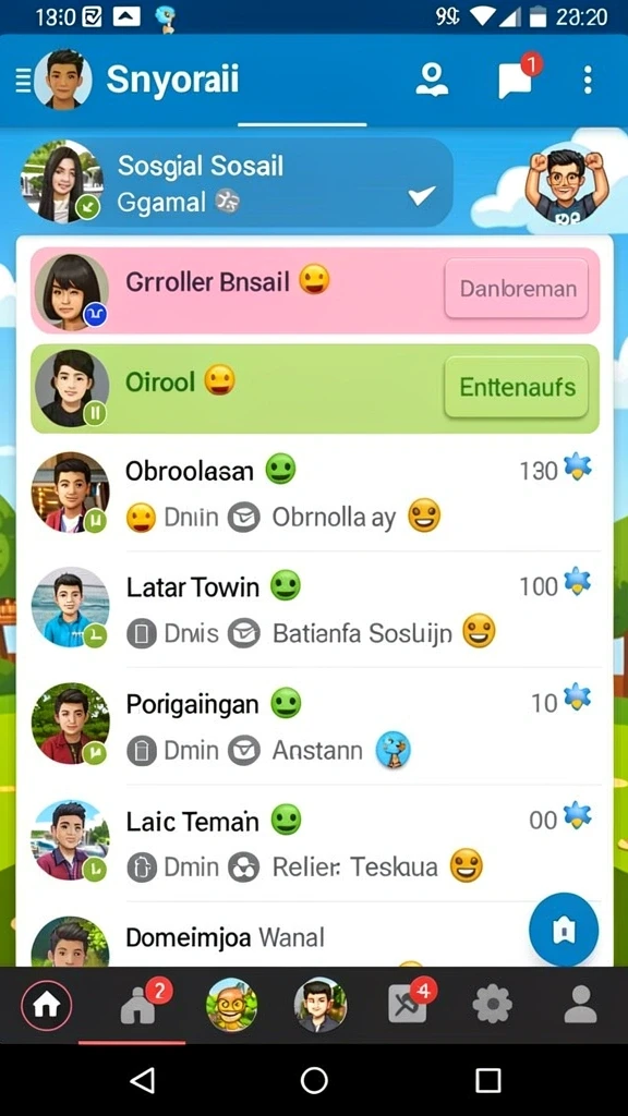 Screenshot saat permainan berlangsung, menunjukkan aksi seru.